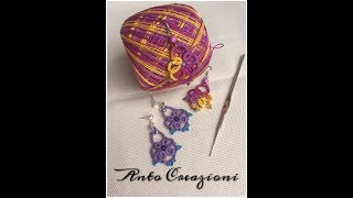 Tutorial chiacchierino ORECCHINI SPRING 1 [upl. by Mariann]