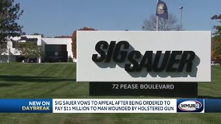 Sig Sauer vows to appeal after being ordered to pay 11 million to man wounded by holstered gun [upl. by Ihcego]