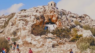 Cyprus  Walking from Agioi Saranta Cave Church to Ayia Napa  Chapels Farms and Scenic Views [upl. by Enenej]