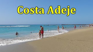 COSTA ADEJE TENERIFE PLAYA DEL DUQUE BEACH WALK [upl. by Aderf]