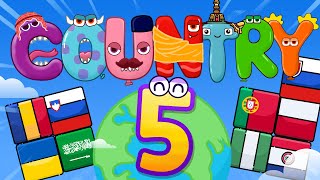 Where are you from part 5  countries and flags song amp English video for kindergarten [upl. by Sibella384]