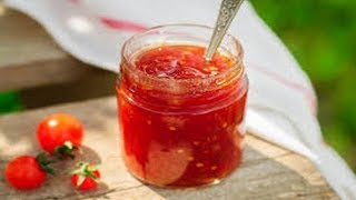 confiture de tomates rouges  confiture de tomates rouges thermomix [upl. by Yllom]