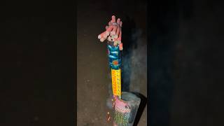 Parachute rocket pe lagaya maal firecrackers fireworks diwali fyp funny viralvideo 🫣😱😶‍🌫️ [upl. by Ahsaenat]