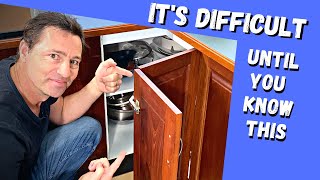 How to adjust a kitchen corner cabinet [upl. by Ademla]