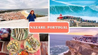 Nazare  Portugal  A City With World Record Wave [upl. by Suiramad787]