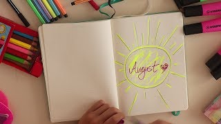 PRIMUL MEU BULLET JOURNAL  AUGUST [upl. by Marsha]