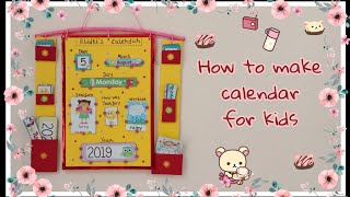 How To Make Calendar For Kids  Diy Calendar [upl. by Eerhs273]