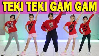 DANCE TEKI TEKI GAM GAM X CLOSE YOUR EYES TIKTOK GOYANG JOGET SENAM ZUMBA TAKUPAZ KIDS [upl. by Papert]