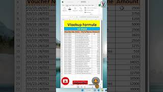 Vlookup Formula in excel between two sheets vlookup excel exceltutorial exceltricks ssv [upl. by Ecidnak]