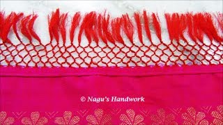 Saree Pallu Knots DesignSaree Pallu Kuchu Design By Nagus Handwork [upl. by Notanhoj479]