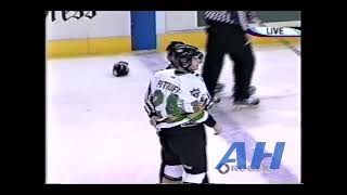 OHL Mar 19 2004 Ryan PottruffLDN v David LomasWIN London Knights Windsor Spitfires [upl. by Lirrad]