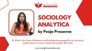 Sociology Analytica Day 39 July 28th  Ms Pooja Prasanna Sociology Faculty INSIGHTS IAS [upl. by Sevy]