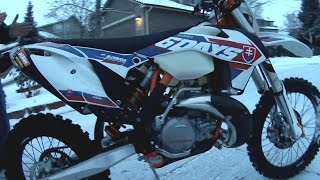 2016 KTM 300 XCW 6 Days Delivery in the Dead of Winter  Sold [upl. by Winthorpe]