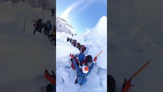 Khumbu icefall way to camp 1 [upl. by Kotick688]