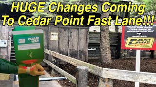 HUGE Cedar Point Fast Lane Changes For 2024 [upl. by Iznik]