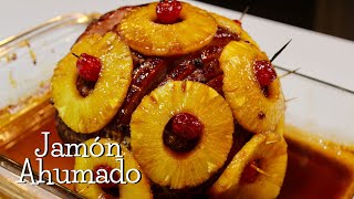 JAMÓN AHUMADO CON GLASEADO DE PIÑA  Comidas para fiestas [upl. by Dunning]