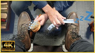 BEST SHOE SHINER  ANGELO SHOE SHINE ASMR [upl. by Nepets]