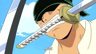 Zoro using onigiri for the first time  One piece moments [upl. by Zoila]