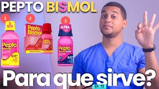 PEPTO BISMOL PARA QUE SIRVE  3 COSAS  MEDICAMENTOS [upl. by Weight]