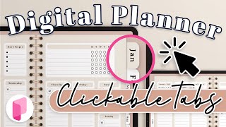 New Digital Planner Feature  Create Hyperlinked Digital Planner on Planify Pro [upl. by Ahtebat]