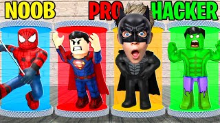 👷Can We Go NOOB to HACKER in Superhero Tycoon Prezley [upl. by Henarat]