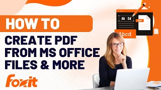 How to create PDF  Convert to PDF from Word Excel PPT JPG PNG web pages and more [upl. by Dav913]