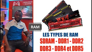 Quelle est la différence entre SDRAM DDR DDR2 DDR3 DDR4 et DDR5 [upl. by Bergeman]