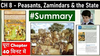 SUMMARY😍 CH 8 History Peasants Zamindars amp The State humanitieslover class12history [upl. by Nerral]