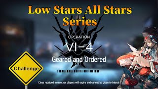 Arknights VI4 Challenge Mode Guide Low Stars All Stars [upl. by Yrtnej]