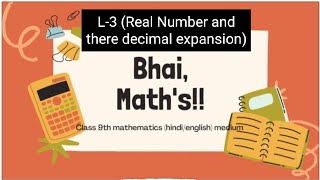 Ncert class 9 maths chapter 1Real number and there decimal expansion [upl. by Noicnecsa793]