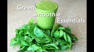 BananaBlueberrySpinach Green Smoothie A Beginners Guide to Green Smoothie Essentials [upl. by Raychel]