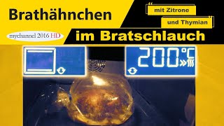 Brathähnchen mit Zitrone und Thymian im Bratschlauch [upl. by Mordecai]