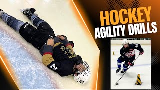 Hockey Agility Drills Punch Turns Jab Steps amp Crossovers Power Skating for Kids [upl. by Armstrong]