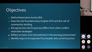 Restorative Justice Principles and Practice April 2023 [upl. by Tait588]