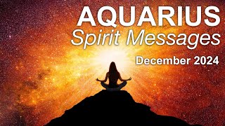 AQUARIUS SPIRIT MESSAGES quotA LITTLE BREAK BRINGS CLARITY OF PURPOSE December 2024 tarotreading [upl. by Carmelle]