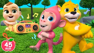 A Ram Sam Sam Dance Animal Version More Lalafun Nursery Rhymes amp Kids Songs [upl. by Iphigenia]