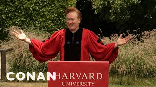 Conan OBrien Rehearses for His Dartmouth Commencement Address [upl. by Theurich768]