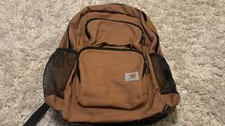 Carhartt 27L Single Compartment Backpack With Laptop Sleeve and Duravax Abrasion Resistance Review [upl. by Ynogoham]