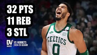 Jayson Tatum vs Hornets 32 pts 11 reb 3 stl  Nov 01 2024  Regular Season [upl. by Eliades389]