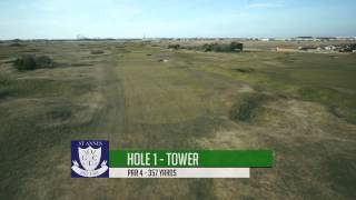 St Annes Old Links Hole 1 thanks to Heliphotobiz [upl. by Chrysa]