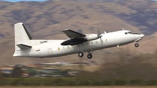 Fokker F27500 Friendship Taxi and Takeoff [upl. by Dalohcin]