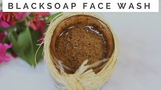 DIY BLACK SOAP FACE WASH [upl. by Halonna675]