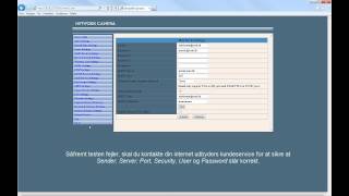 Safehome  Video 3  DK  VGA IP kamera  Mail Alarm og Ftp [upl. by Demmy]