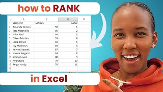 how to rank in excel from highest to lowest so easy [upl. by Llewoh108]