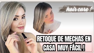 RETOQUE DE MECHAS EN CASA CON GORRO súper fácil tips hair haircare higthlights beauty [upl. by Nylaehs]