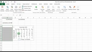 Easily insert and edit dates in Excel with the Popup Calendar [upl. by Umont]