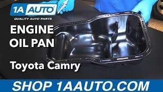 How to Replace Engine Oil Pan 9201 Toyota Camry [upl. by Schnur]