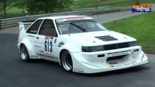 Hillclimb Toyota Hachi Roku AE86 Vrchu Touring Cars  VW Scirocco Corolla Interswiss [upl. by Urial]