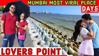 🌅 Exploring Marine Drive amp Girgaon Chowpatty Beach Mumbai  Full Tour  Mumbai Street Food  Mumbai [upl. by Enrev]