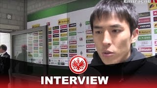 Makoto Hasebe nach dem 31 Erfolg in Mönchengladbach [upl. by Ilatfen]